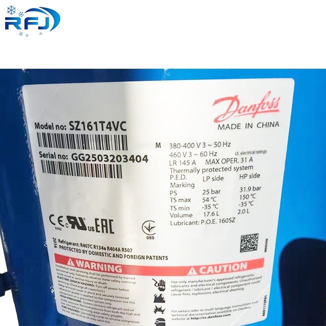 SZ148 Danfoss Performer hermetic scroll compressor (1)